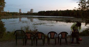 sunset over Mud Lake