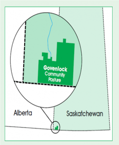 Image of a map of Govenlock