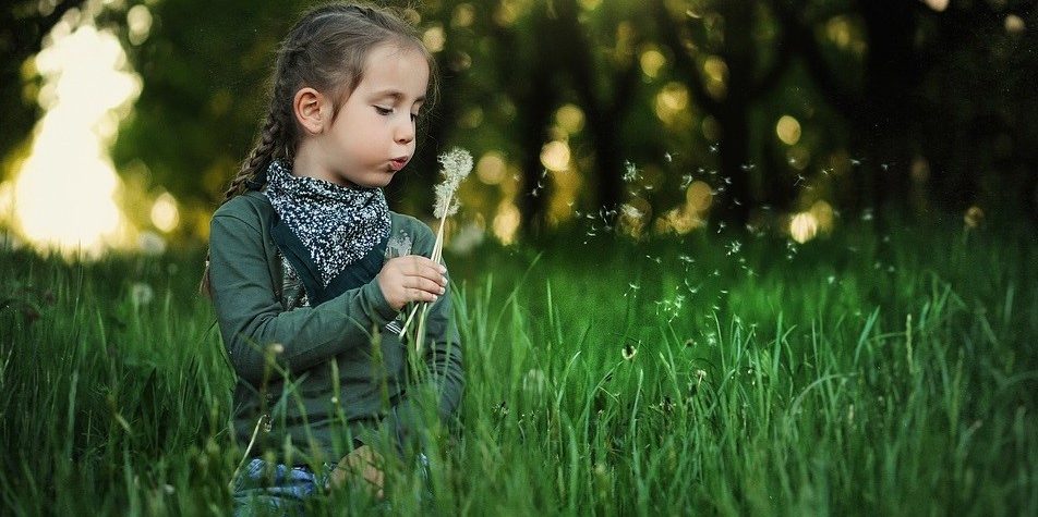 Image of a child in the field