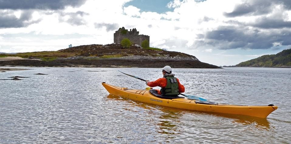 Image of a person kayaking