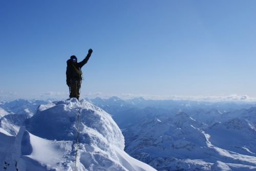 Image of hiker on Mt. Joffre in Kananaskis Country