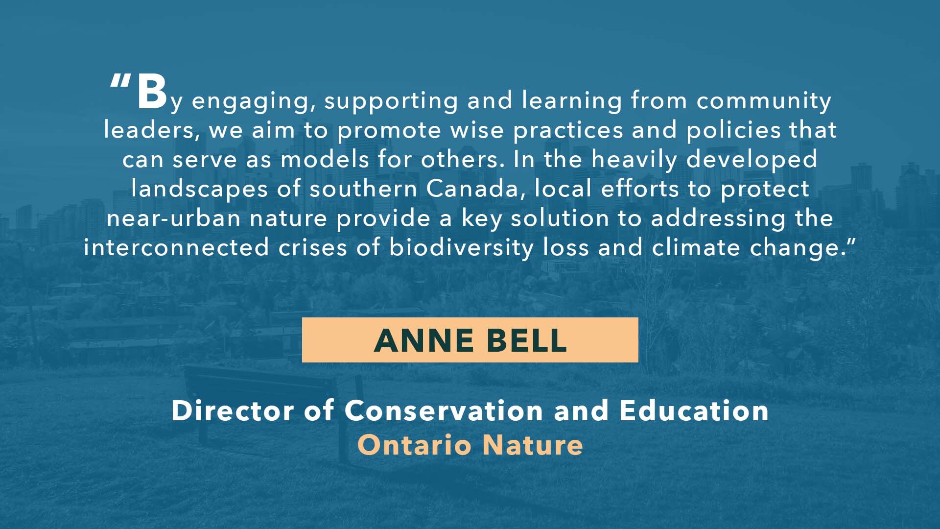 Municipal Protected Areas Quote Wide - Anne Bell