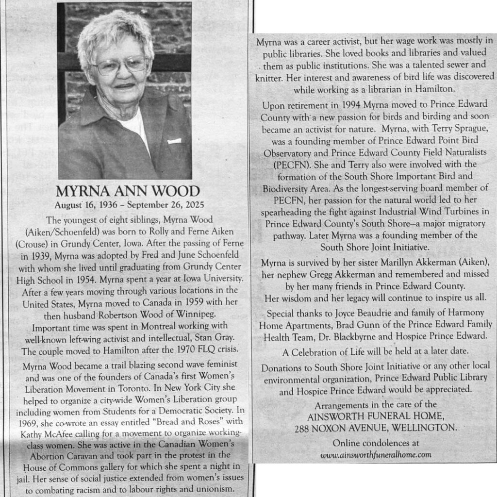 Myrna Wood obit