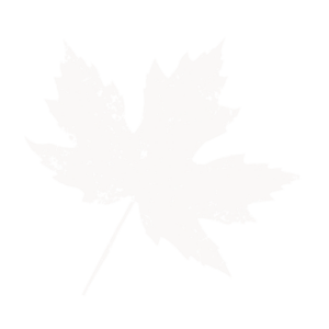 Maple leaf stamp white