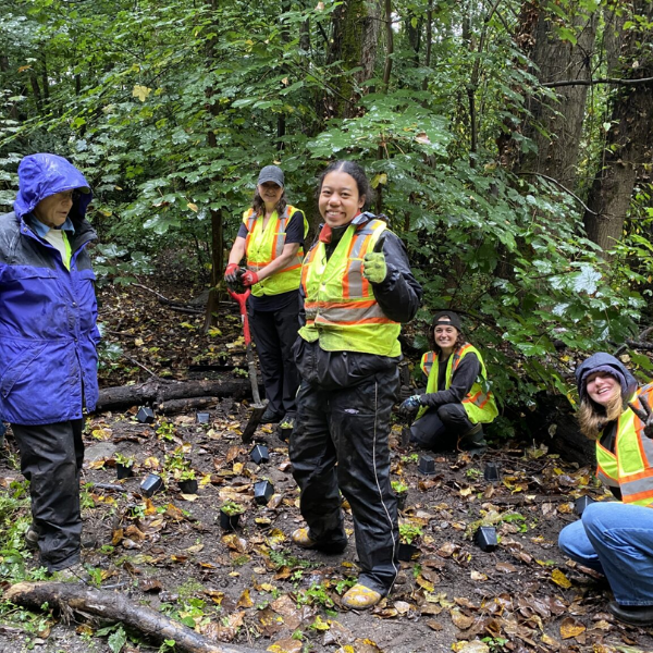 Everette Crowley Park Community Committee Invasive Species Removal and Native Planting Event in Vancouver, BC (2025)